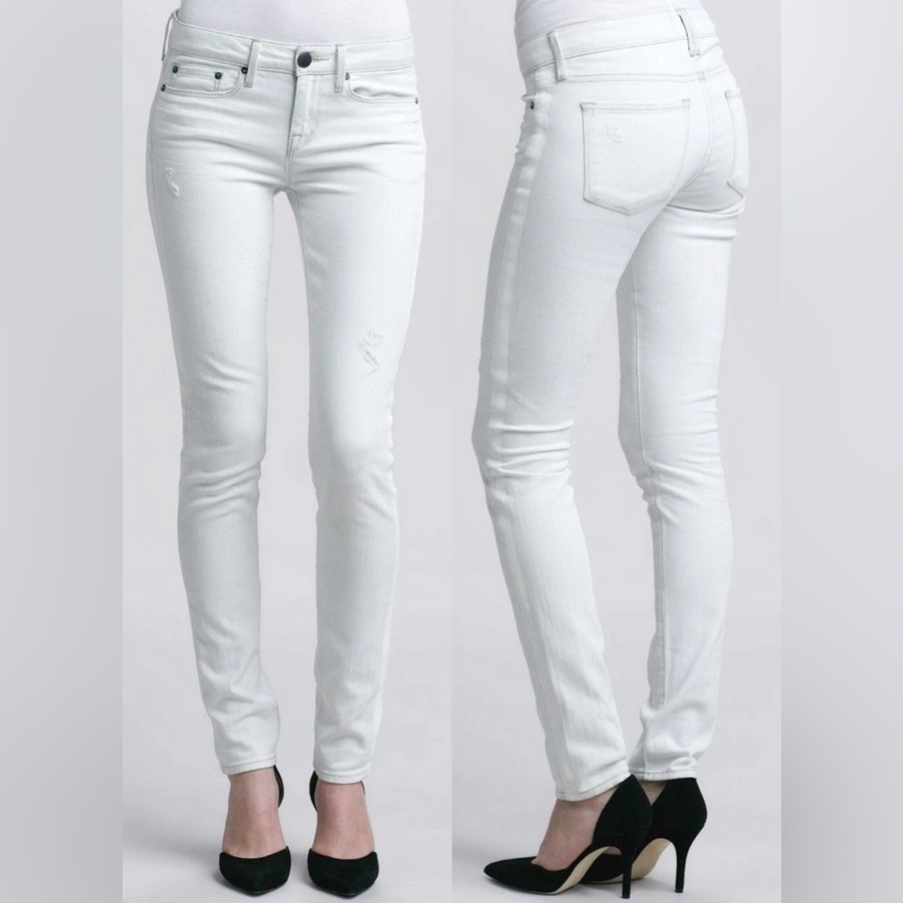 Vince Dylan Skinny Jeans Destructed Bleach Size 27